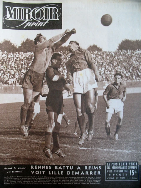 Miroir Sprint 1948 – Foot Lille/OM, Reims/Montpellier, Cyclisme Pelissier N°91 – Hebdo Sports