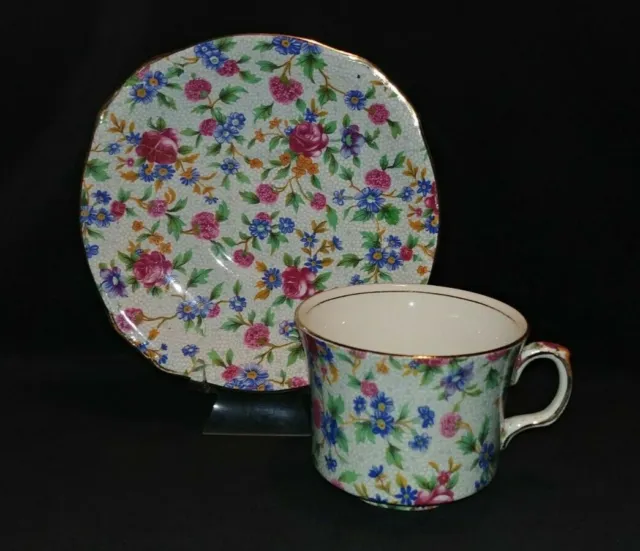 Vintage ROYAL WINTON Grimwades "OLD COTTAGE CHINTZ" Cup and Saucer