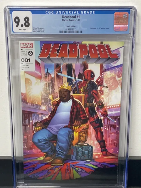 Deadpool #1 CGC 9.8 (Marvel 2023) HUSTLE Biggie Notorious B.I.G. variant