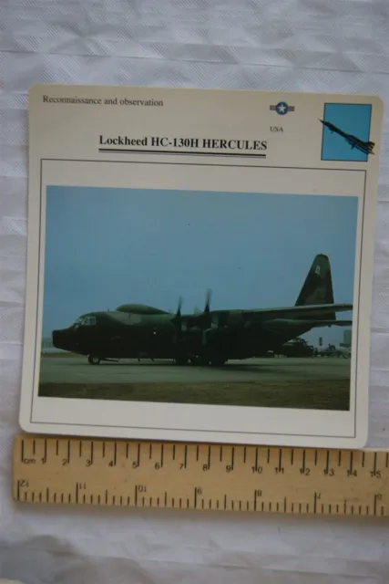 Lockheed Hercules - USA - Reconnaissance & Observation - Collectors Club Card