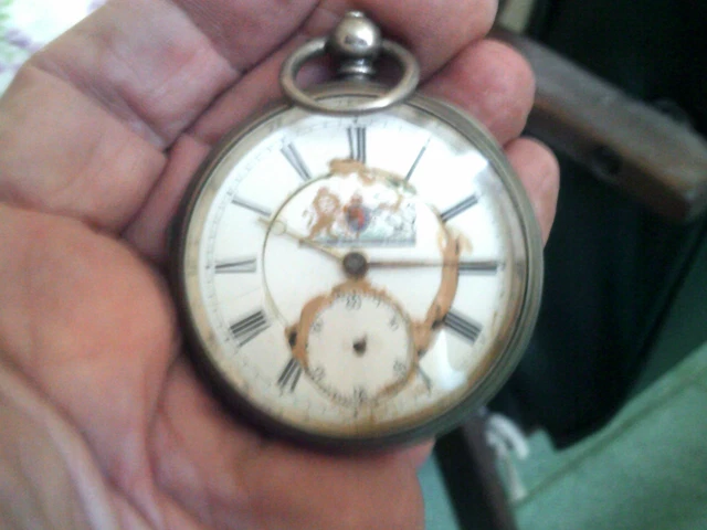 Antiquariato Orologio Tascabile  Fine 700 Argento  Tyler Da Revisionare