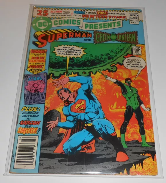 DC COMICS PRESENTS no.26 DC Comics 1980 key 1st app NEW TEEN TITANS Cyborg Raven