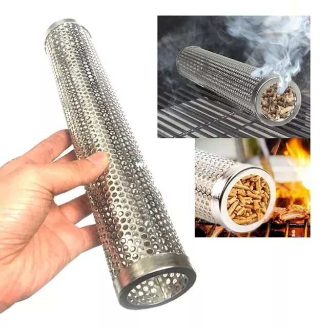 6'' 12'' Square BBQ Pellet Smoker Tube Stainless Steel Cold Smoke Generator Box