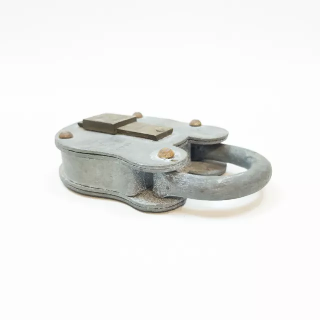 Vintage Secure 4 Lever Metal Lock B24 Padlock #56141 2