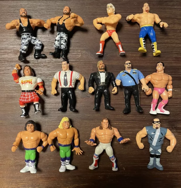 Hasbro WWF Wrestling Actionfiguren Konvolut Lot Sammlung 13 Stück Vintage