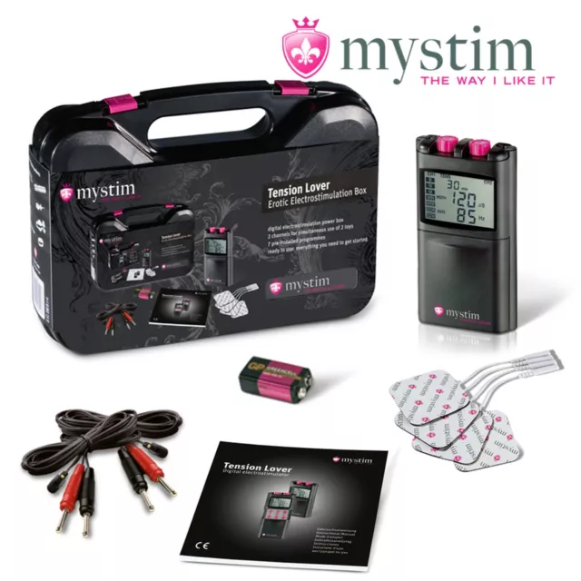 Mystim Tension Lover e-Stim Tens Unit Centralina elettrostimolazione electrosex