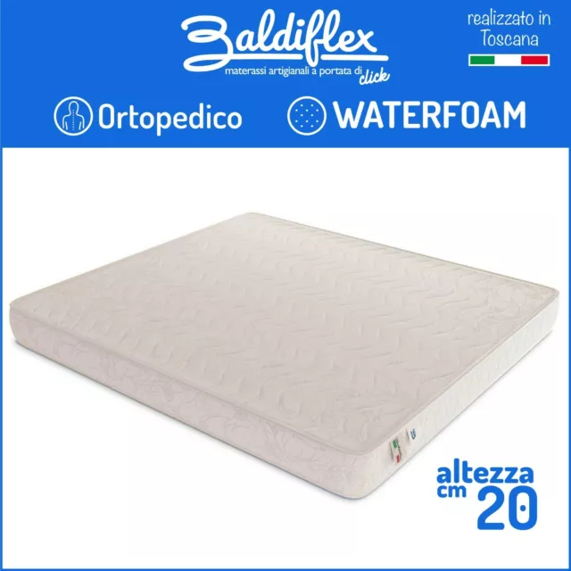 Materasso Piazza E Mezza 120X190 H20 Poliuretano Ortopedico Memory Cuscino Scelt