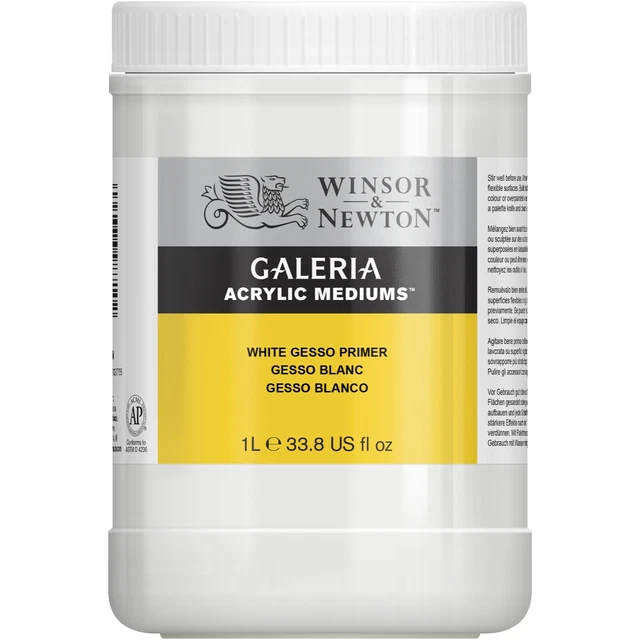 Winsor & Newton Galeria Blanco Gesso Acrílico Cartilla 1 Litro
