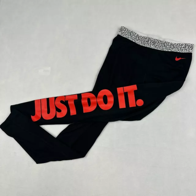 Nike Pro Hyperwarm Mezo Leggings Womens Small Just Do it Dri Fit Thermal