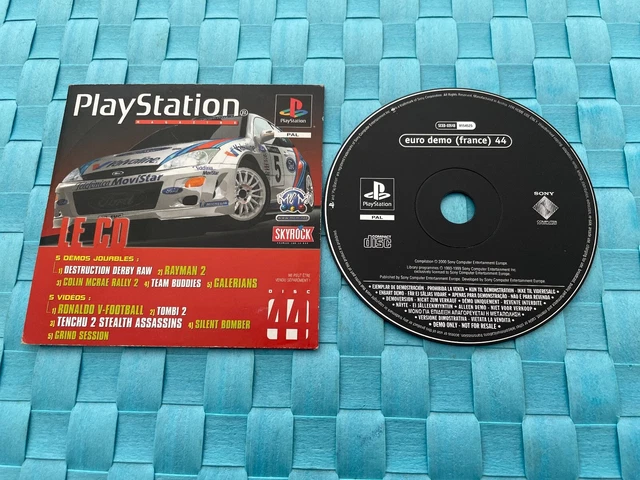 Playstation 1 ps1 magazine disc 44 Rayman 2 destruction derby team buddies galer