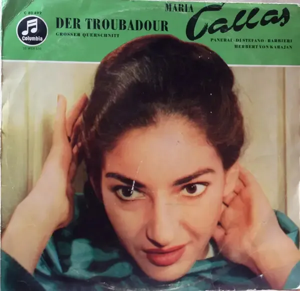 Verdi Der Troubadour (Großer Querschnitt) Columbia Vinyl LP