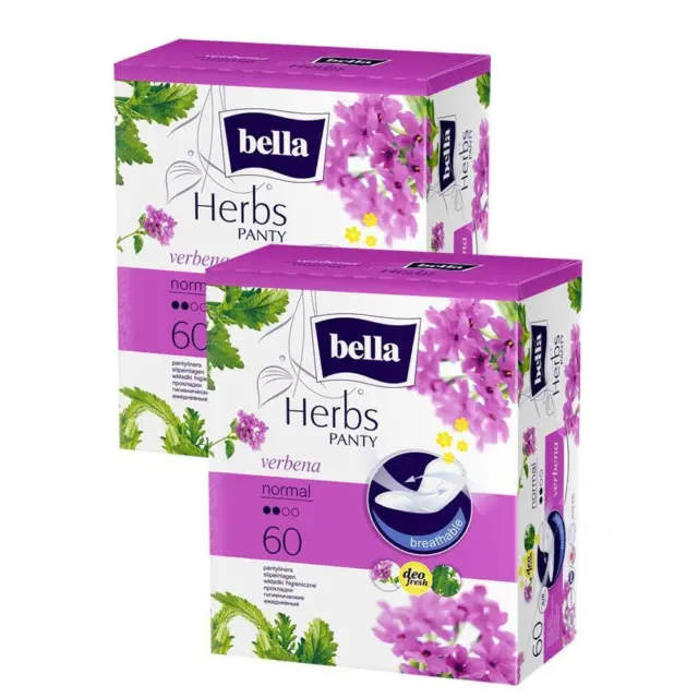 Protège-slips Bella Herbs avec verveine, 120 pièces