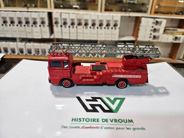 Miniature Solido Camion De Pompiers GMC échelle - Échelle 1/50, Années 1950 - Métal - Occasion