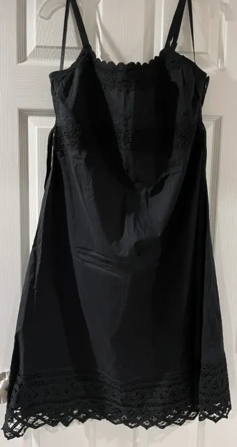 Mimi Maternity Black Long Sleeveless Strapped Dress Women's Size Medium