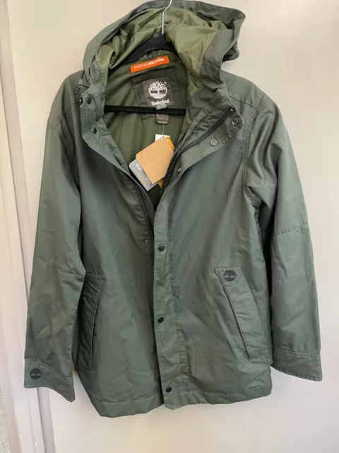 Timberland System Design Water Wind Repellent Jacket Green  Small  NWT  178.00