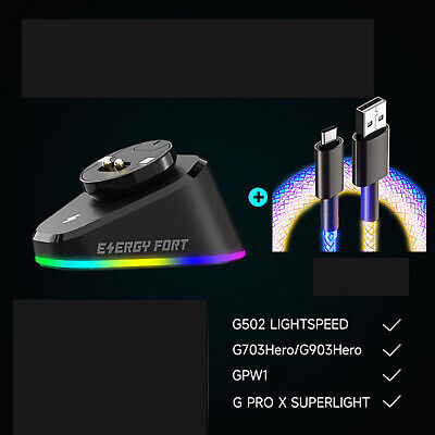 Wireless Mouse Charging Dock for Logitech G Pro X Superlight G502 G703 G903 GPW