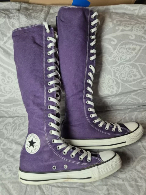 Purple converse boots hotsell
