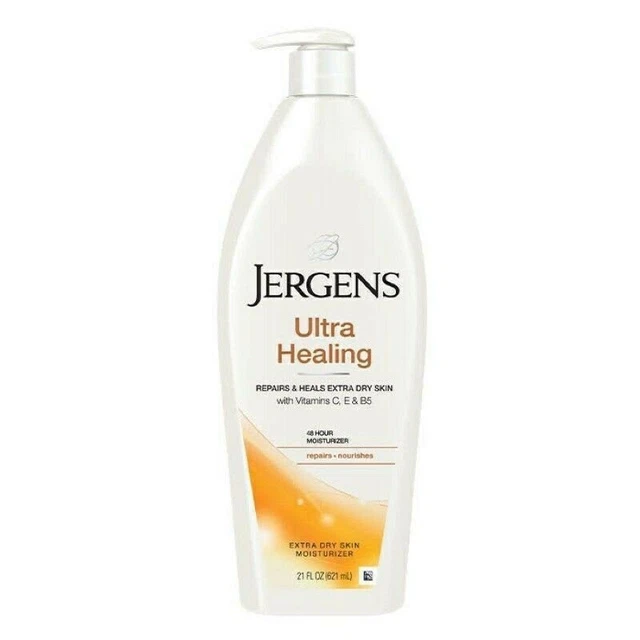 JERGENS Ultra Healing Moisturiser Extra Dry Skin Vitamin C,E & B5 21 oz (621 ml)