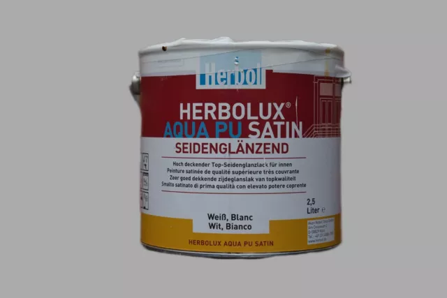 Herbol Herbolux Aqua Pu Satin Seidenglänzend 2,5 Liter Neu !