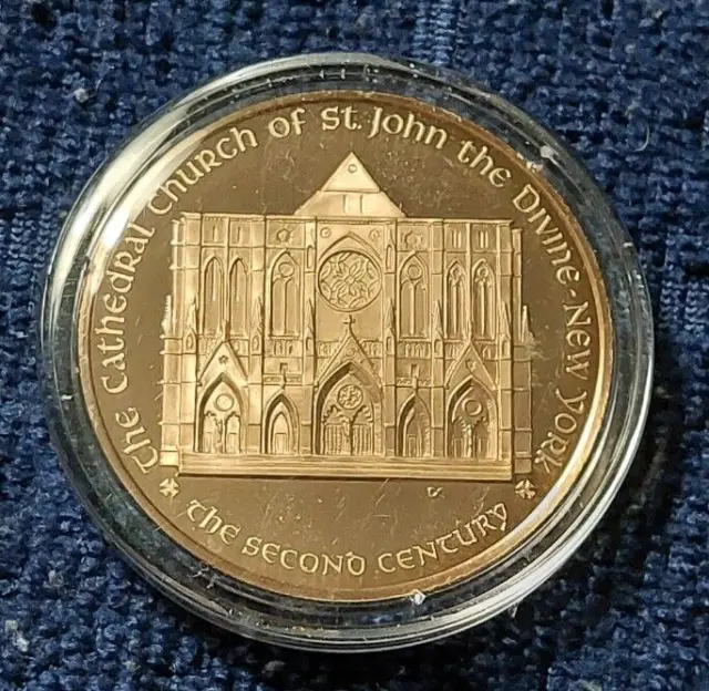 Cathedral Church of St John the Divine New York Proof Like Bronze Medal