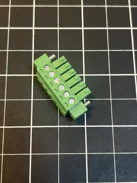 EC381VM-06P - 6 Position Terminal Block Plug, Female Socket - 0.150" (3.81mm) 