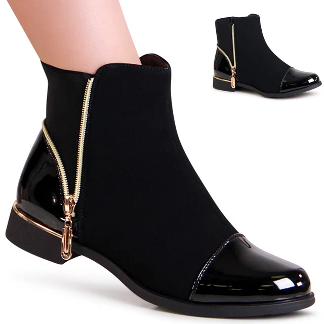 Bottines femme online velour noir