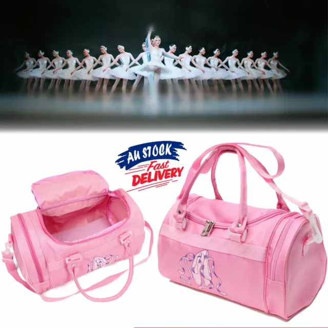 Ballet Tote Gymnastics Kids Shoulder Bag Handbag School Girls Dance Duffle Bag