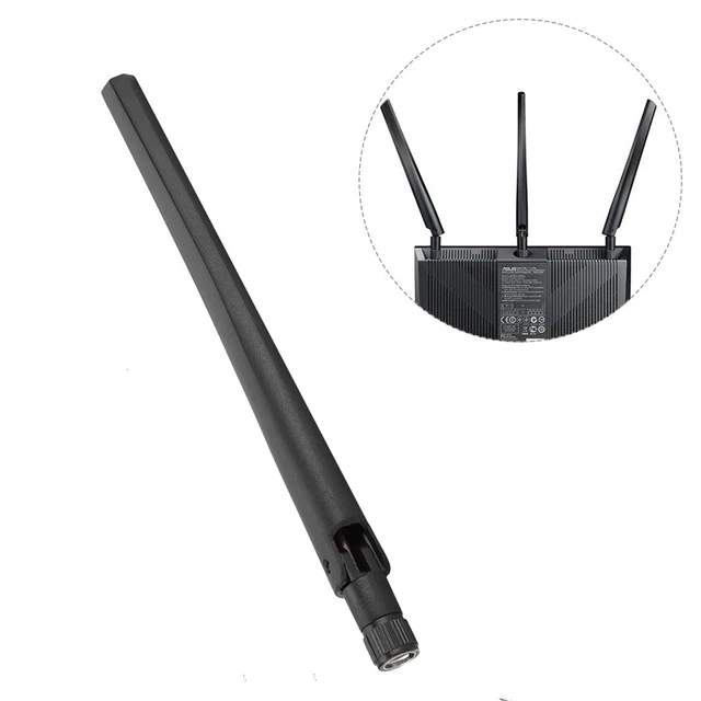 Antenne WiFi Double Bande 2,4 GHz/5 GHz 5 DBi Avec Câble RP-SMA Femelle 4,3 Pouces – Pour Routeur, Carte Réseau, Caméra IP
