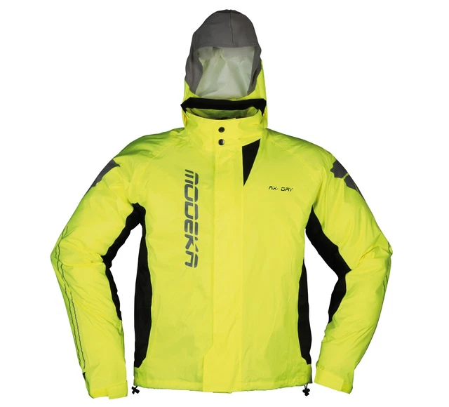 Moto Modeka Ax-Dry II Giacca Antipioggia Unisex (Giallo/Nero) TG:M