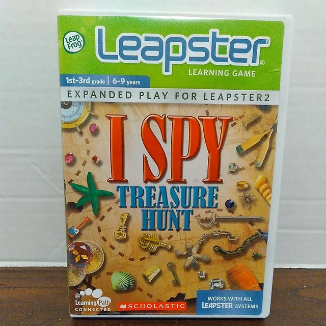 I SPY TREASURE Hunt Leapster 2 Learning Game Scholastic 1st 3rd Grade 