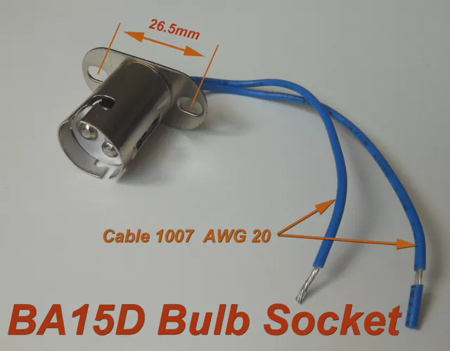 10 pz BA15D Lampadina Baionetta Presa Luci Freno (ba15d)