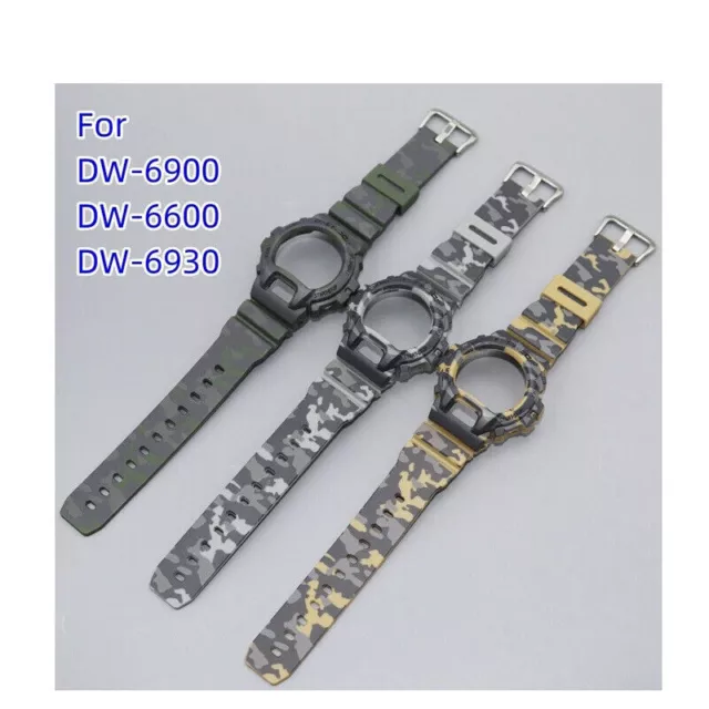 16mm Watch Band + Case For Casio G-SHOCK DW-6900 Series Straps Men's And Women's