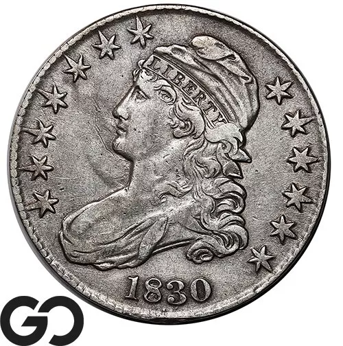 1830 Capped Bust Half Dollar, Choice XF++