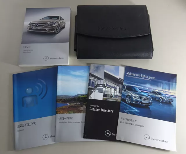 Owner's Manual + Wallet Mercedes Benz E-Class Coupe + Cabriolet C 207 A 207 2013