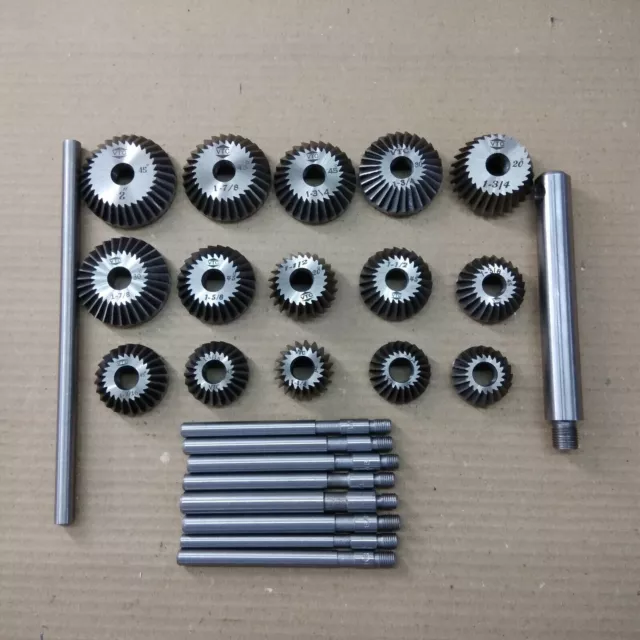 Valve Seat & Face Cutter Set of 15 Pcs Set for Vintage Cars & Bikes Metal box
