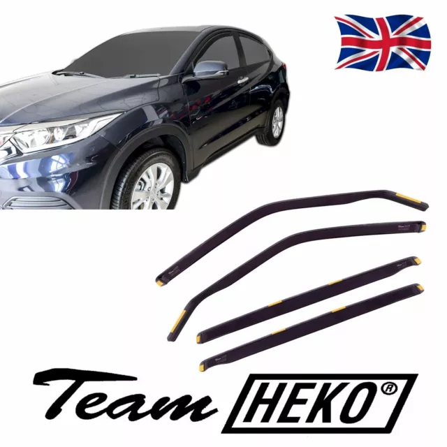 HEKO TINTED WIND DEFLECTORS for HONDA HR-V HRV 5 DOOR 2015-2021 4pc