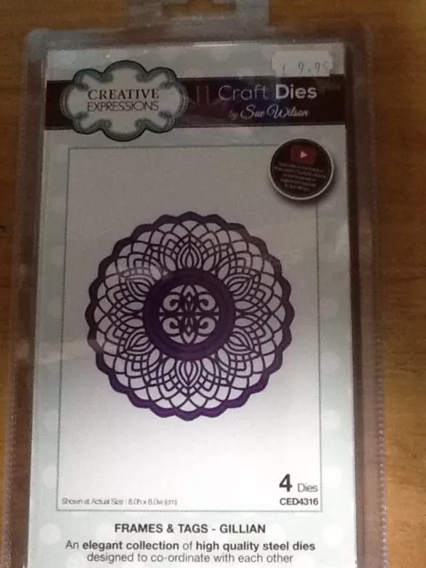 Craft Dies Sue Wilson GILLIAN Frames & Tags CED4316 Creative Expressions