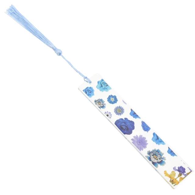 Blumen-Epoxy-Lesezeichen Quaste Student Epoxid-Lesezeichen Mit Getrockneten