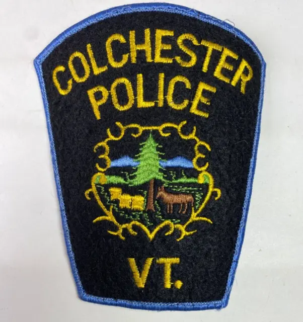 Colchester Police Vermont VT Felt Patch H3