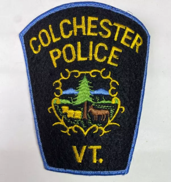 Colchester Police Vermont VT Felt Patch H3
