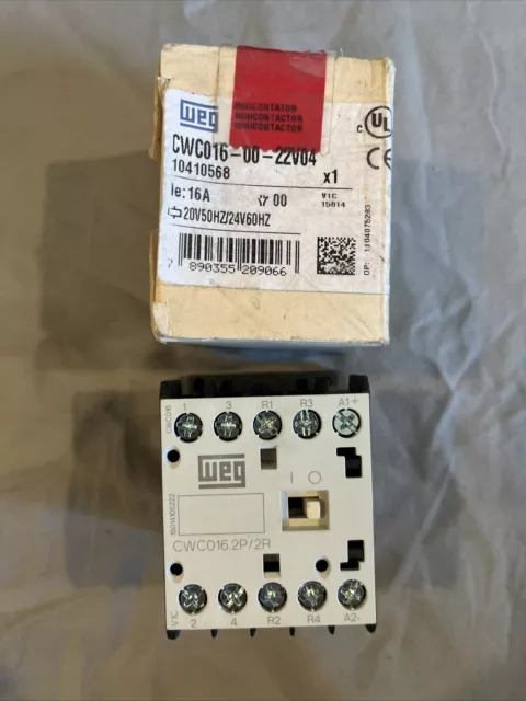 WEG CWC016-00-22V04 Mini Contactor 24V