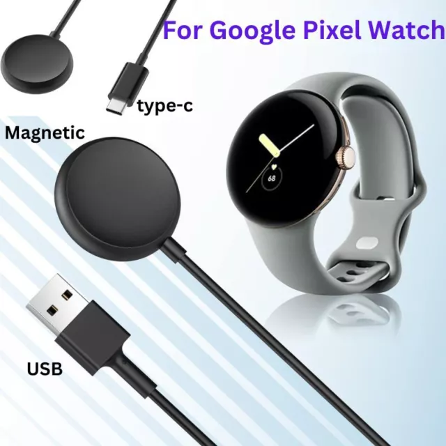 For Google Pixel Watch  Type c Watch 2 USB Charger Charging Cable 100CM 1M