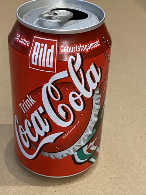 Coca Cola Dose 50 Jahre Bild-Zeitung diese Dose gab es nur bei Schlecker