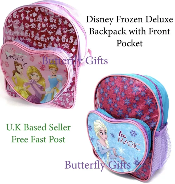 Disney Frozen Glitter Backpack Princess Glitter Backpack Frozen Ice Magic small