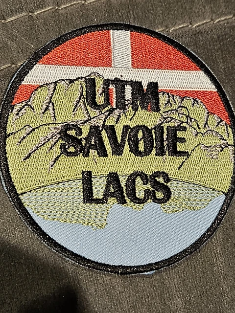 Écusson Ski – Monetier Les Bains 1500m – Patch Tissu Vintage – France