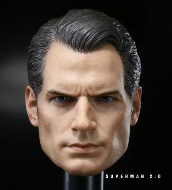 Custom 1/6 Scale Henry Cavill Head Sculpt for Hot Toys or Phicen Figure Body