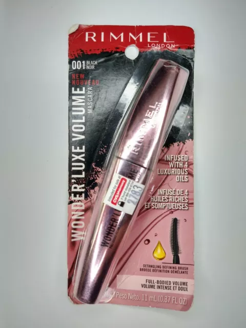 Rimmel London Wonder Luxe Volume Mascara 001 Black Mascara 0.37 fl oz