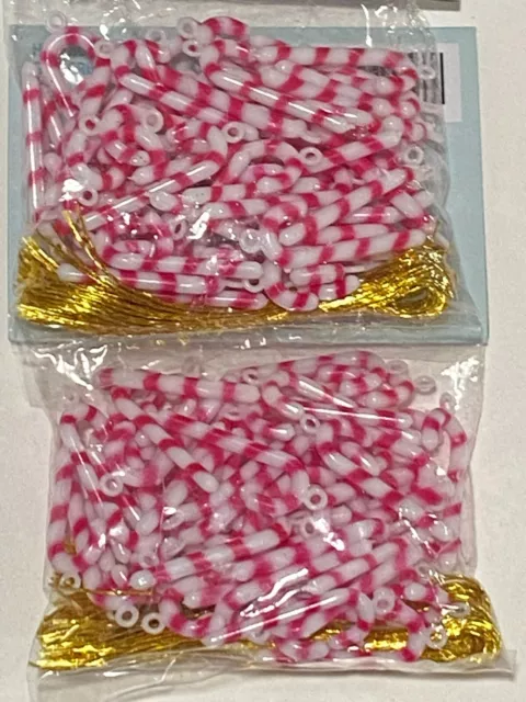 My Little Christmas 1" Mini Candy Cane Ornaments 2 Pack Of 60