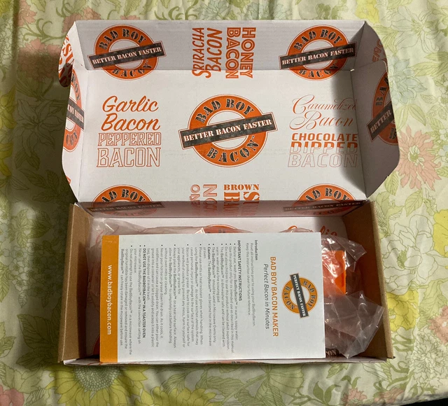 Bad Boy Bacon Maker - Cooker For Microwave Oven Maker, Orange