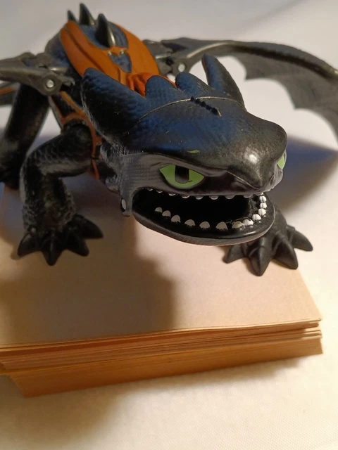 Dreamworks “how To Train Your Dragon” Black Toothless Night Fury Figure 